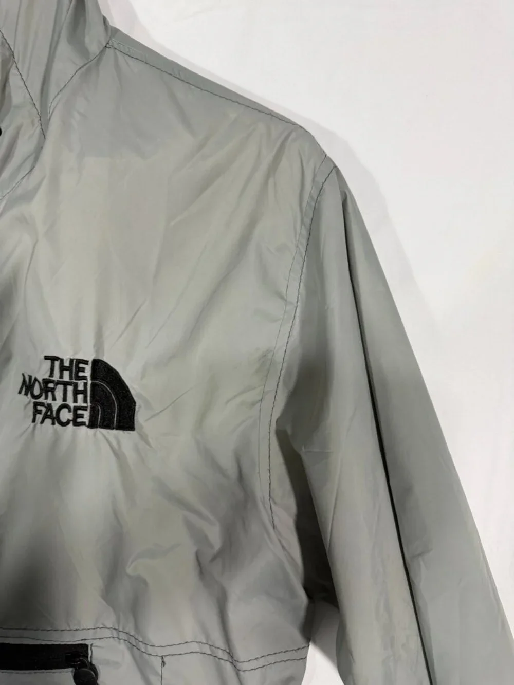 The North Face Men’s Fanorak Half-Zip Anorak Windbreaker Jacket Grey M Y2K..